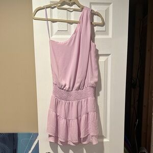 One-Shoulder Pink Dress